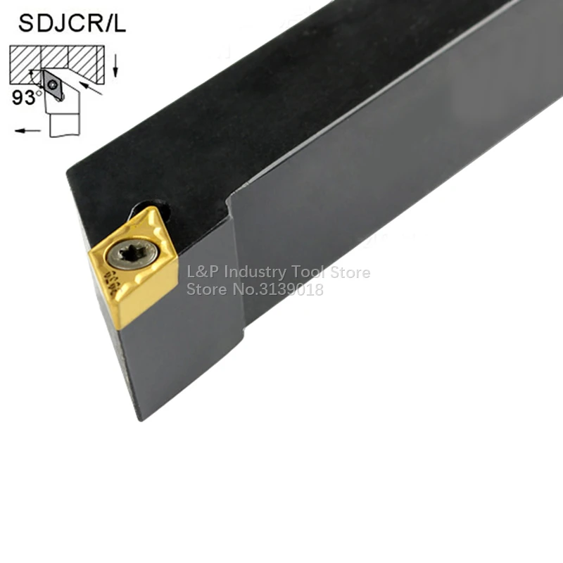 Nuovo angolo tagliente di buona qualità 93 portautensili esterno 32*32mm SDJCR3232P11 Not esclusa la lama