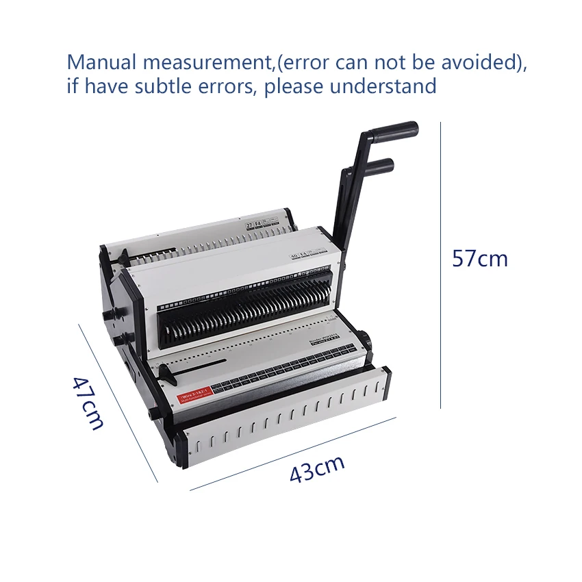 Imagem -06 - Grande Piso Multi-function Binding Machine Office Desktop Binding Machine Anel de Ferro 3: Ww2023 em 1