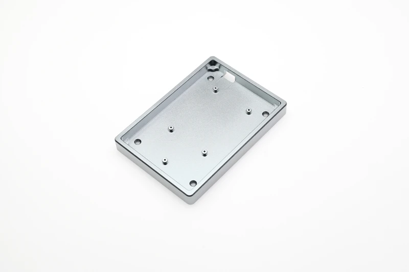 Anodized Aluminium case for cospad xd24 custom keyboard  dual purpose case with CNC Aluminum Cone Feet