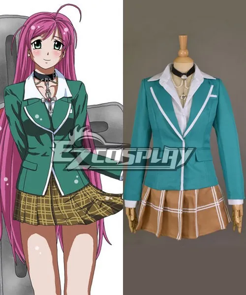 Rosario + Vampire Akashiya Moka School Uniform Cosplay Costume E001