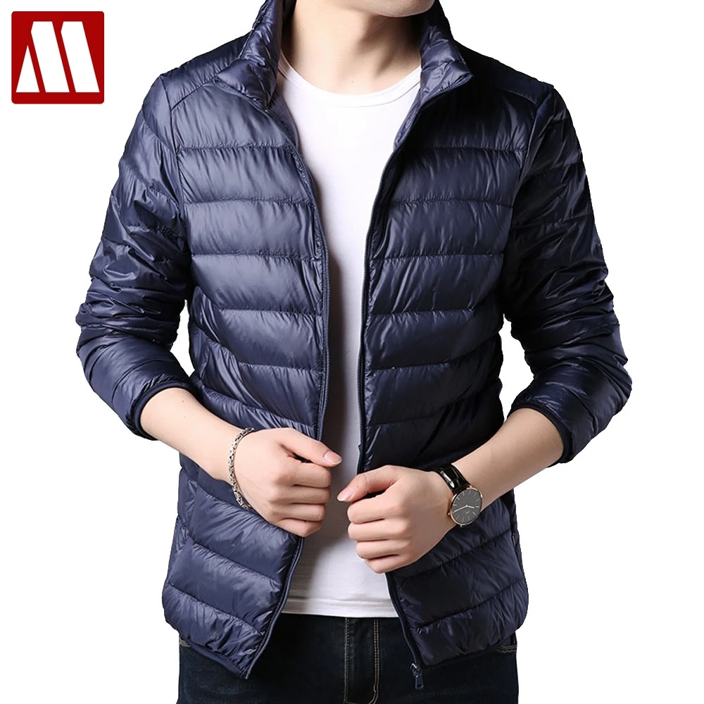 

2022 New Men's Ultralight Jackets Winter White Duck Down Coat Windbreaker Warm Parka Man Casual Male Overcoat Fashion Outerwear