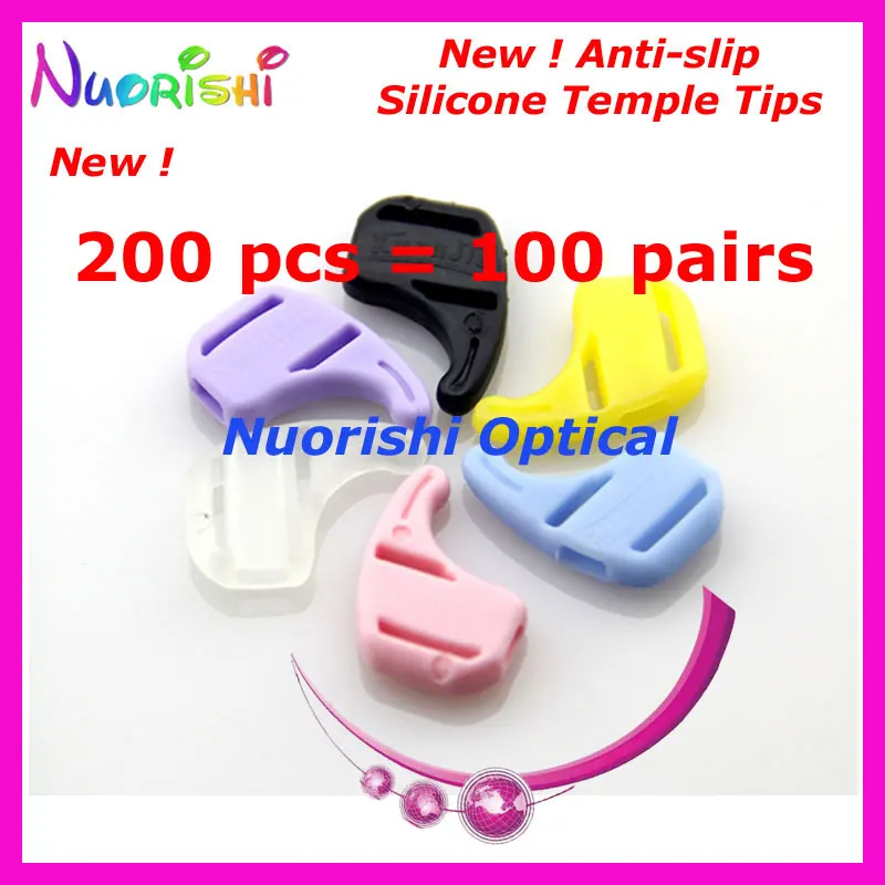 200pcs T2900 7 Colors Sunglass Eyewear Glasses Kids Adult Silicone Anti Slip Ear Hook Temple Tip Sports Holder Free Shipping