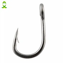 JSM 30pcs 10884 Stainless Steel Fishing Hooks Big Game Fish Tuna Bait Large Fishhooks Size 5/0 6/0 7/0 8/0 9/0 10/0