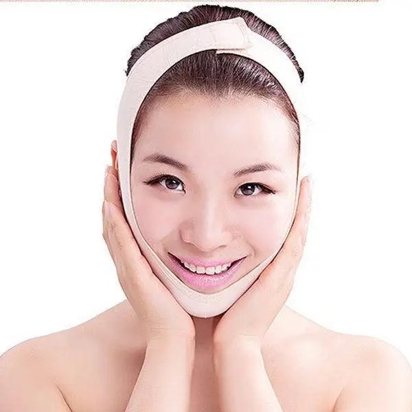 

Elastic Face Slimming Bandage V Line Face Shaper Women Chin Cheek Lift Up Belt Shape Lift Face Thining Band Massage Slimmer