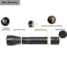 UV LED Flashlight 395nm with Zoom and Marker #5