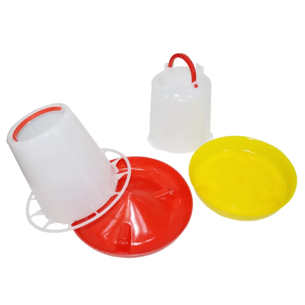 1Kg Chicken Drinker and Feeder Chicken coop feeding Supplies Poultry Automatic Drinking Fountains Farm Animal Feeder