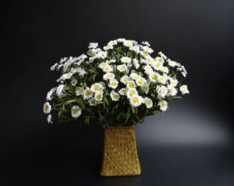 

10 Bundles 36cm Length 8 Heads Artificial Daisy Flowers For Wedding Holiday Party Home Hotel Shop Venue Vase Decoration
