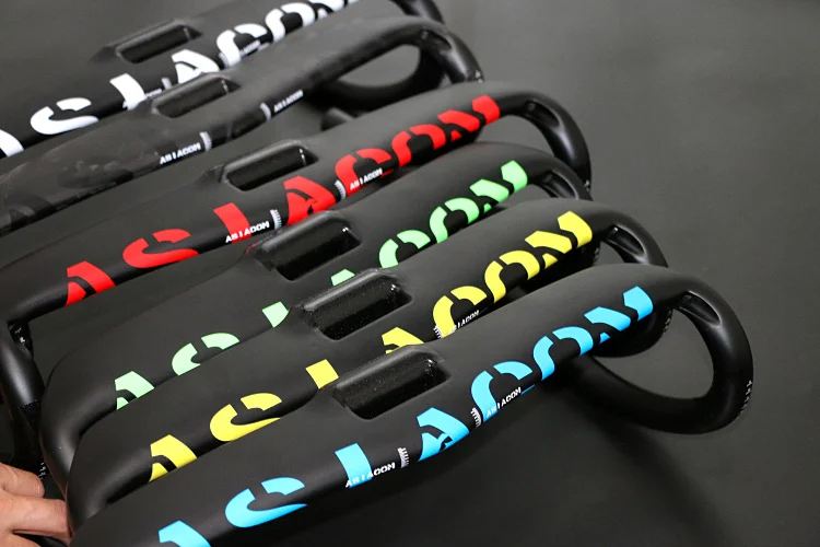 Newest 6 colors ASIACOM Road bike racing matt UD full carbon fibre bicycle handlebar internal cable 31.8*400 420 440mm new