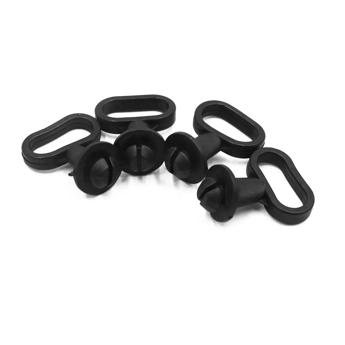 Uxcell 4pcs 6pcs 10pcs 15mm Mounting Diameter Black Rubber Front Mudguard Speedometer Cable Guide Holder For Motorcycle