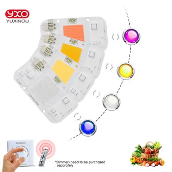 水耕栽培 DOB AC LED COB チップ成長植物ライトフルスペクトル AC 220V 20 ワット 30 ワット 50 ワット屋内植物苗成長花