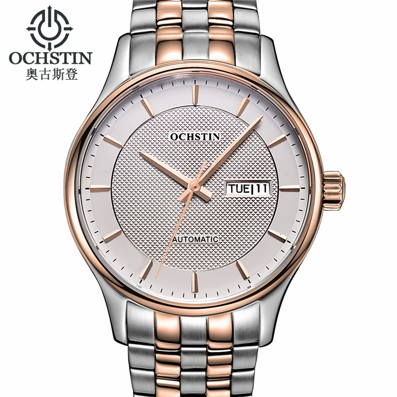 2016 Limitata Ochstin Meccanico Orologio Uomo Data Giorno Orologio Da Polso Uomo Orologi Di Lusso delle Donne di Moda Casual Da Polso Relogio Masculino