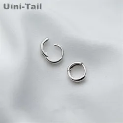 Uini-Tail hot new 925 Tibetan silver temperament hypoallergenic female earrings Korea cute glossy earrings small earrings ED115