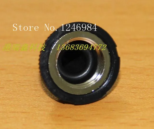 [SA]M12 * 1.0 big button switch waterproof cap round Coarse black rubber flashings Taiwan Deli Wei--100PCS/LOT