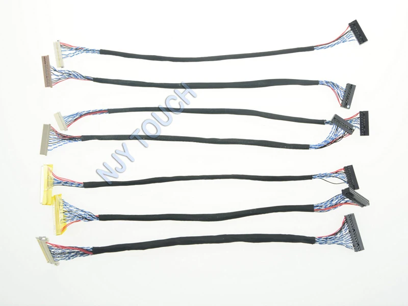 7Pcs Common LVDS Cables for 13inch 15.6inch 17inch 20inch Universal LCD Display Panel 260mm