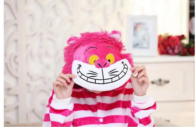 Winter New Sleepsuit Adults Cartoon Cheshire Cat Onesies Unisex Onesies Pajamas Cosplay Costumes