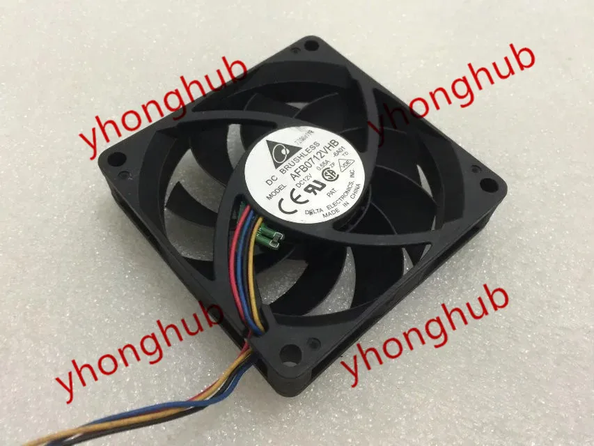 

Delta Electronics AFB0712VHB 6A01 DC12V 0.55A 70x70x15mm Server Cooling Fan