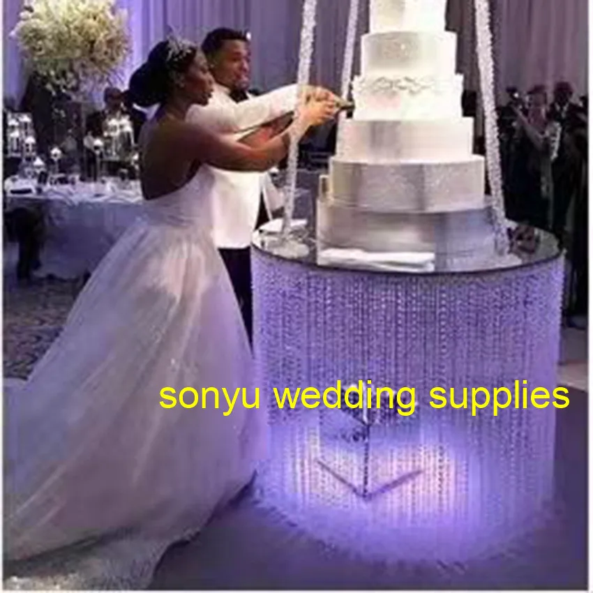 

New style Luxury wedding pillars column wedding stage walkway stand crystal aisle pillar for weddings decor sonyu0021