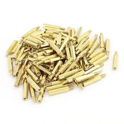 

M3 20mm+6mm Male to Female Brass PCB Screw Spacer Hex Stand-Off Pillar 100pcs