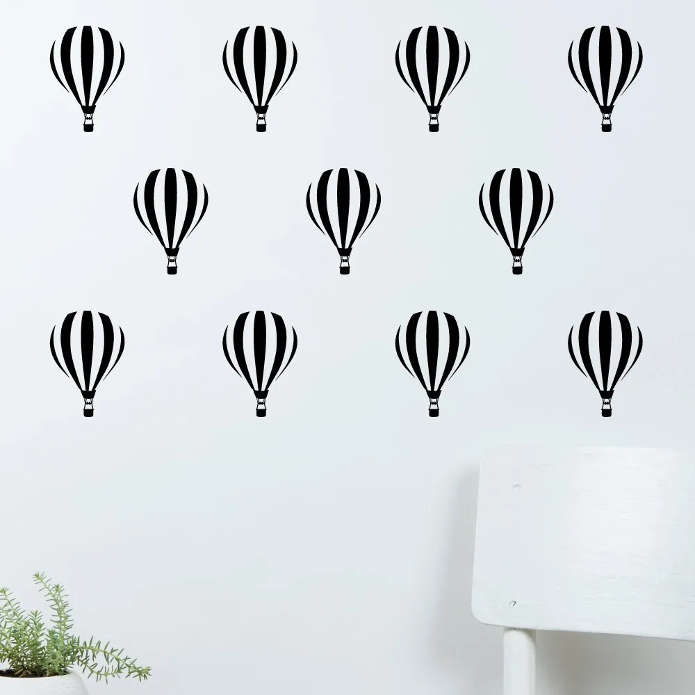 Little Fire Balloons Set Patterned Wall Stickers Home Kids Bedroom Art Wall Decals Cute Beautiful Art Designed Wallpaper Wm-501