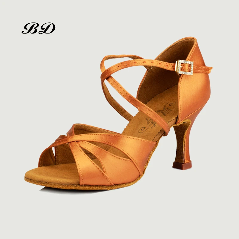 

Top Grade Diamond Buckle Dance Shoes Ballroom Women Latin Shoes Imported Satin SASAN BD 2363 Authentic Wearable Sole Non-Slip