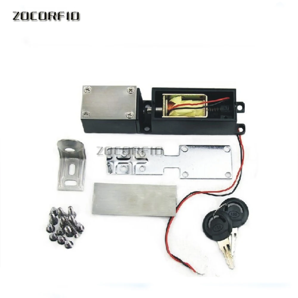 EC-C2000-290S key&electricity  Unlock electric cabinet lock drawer DC12V (Power NO unlock)