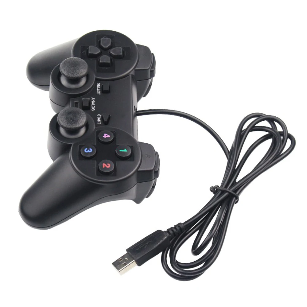 Colorful Wired USB 2.0 Gamepad Joystick Joypad Game Controller for Sony Playstation 3 PS3 PC Laptop Raspberry Pi 3