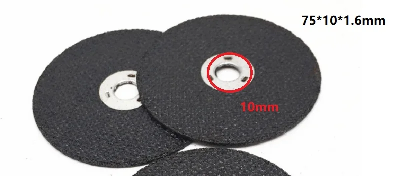 75*10*1.2Mm Metalen Snijden Wiel Disc 3 "Doorslijpschijven Voor Lithium Snijmachine