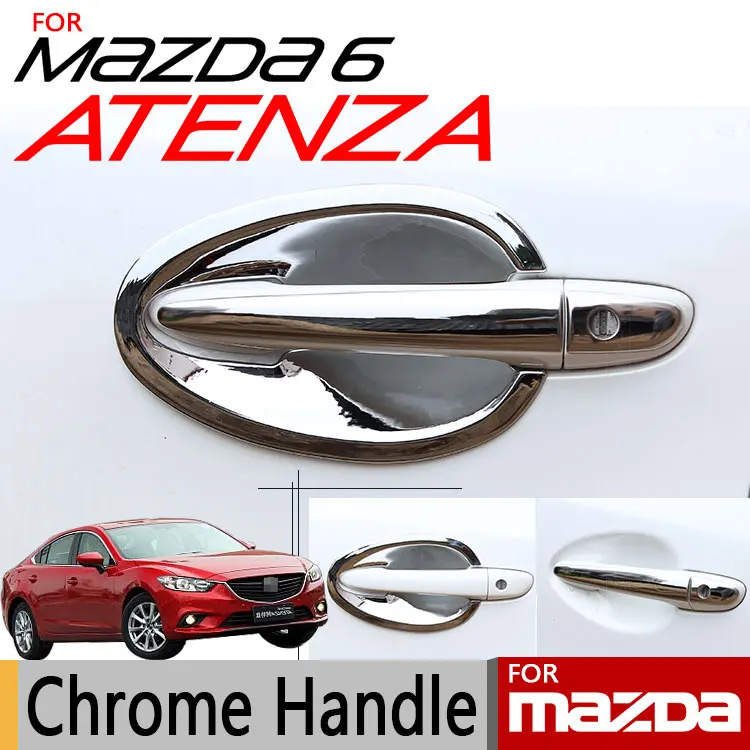 

for Mazda 6 2013-2016 ATENZA Chrome Door Handle Covers Trim Set of 4Pcs Accessories Car Styling 2014 2015