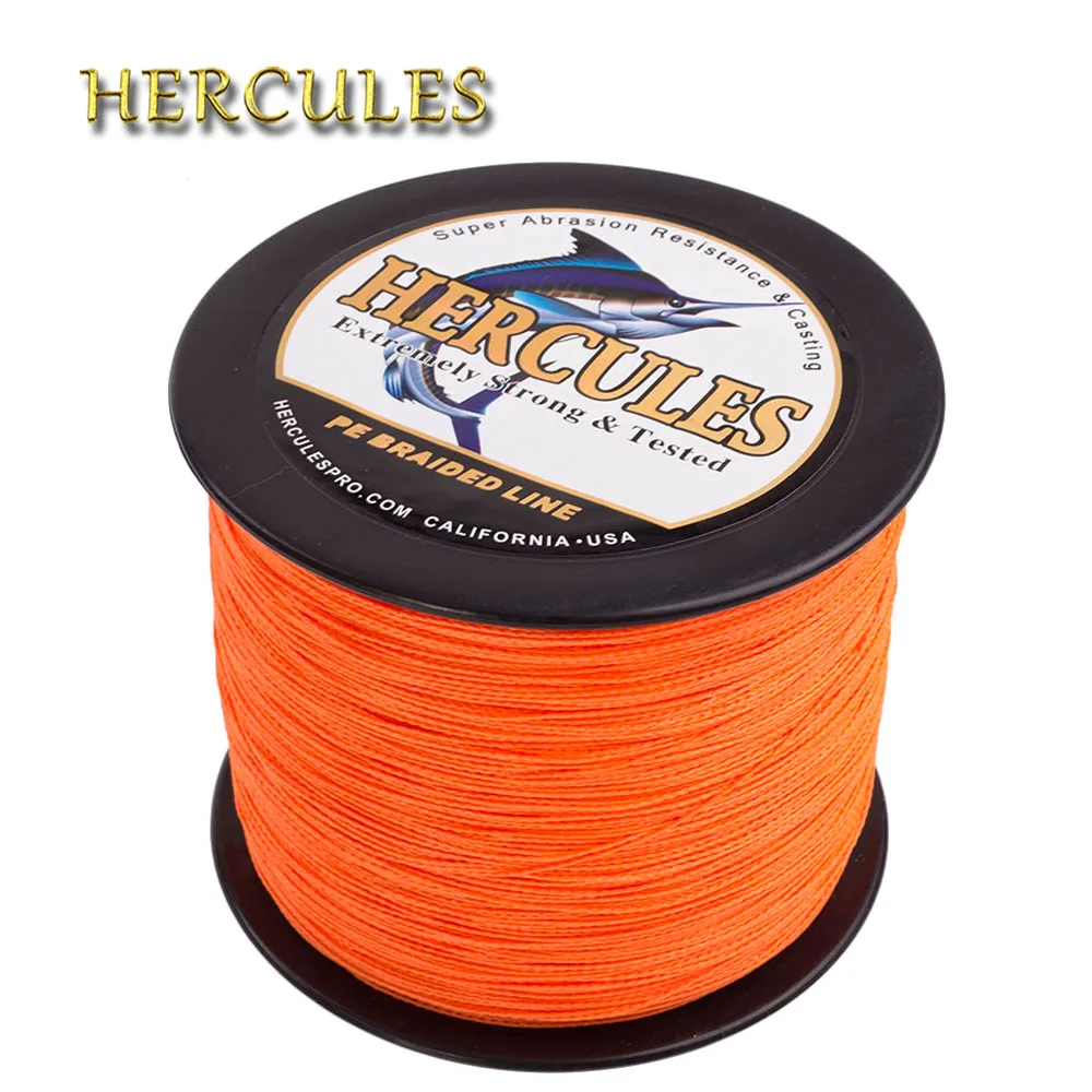 

Hercules-Braided Fishing Line, PE, 4 Strands, Multifilament, Strong, 6-100LB, Big Game, Saltwater Fishing, 2000m