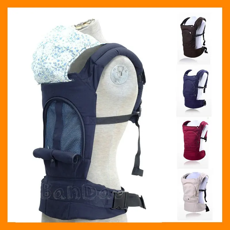 

2019 Breathable Mesh Design Summer Baby Sling Carrier Toddler Wrap Ride Multi-functional Kdis Outwards Cotton Inwards Backpack