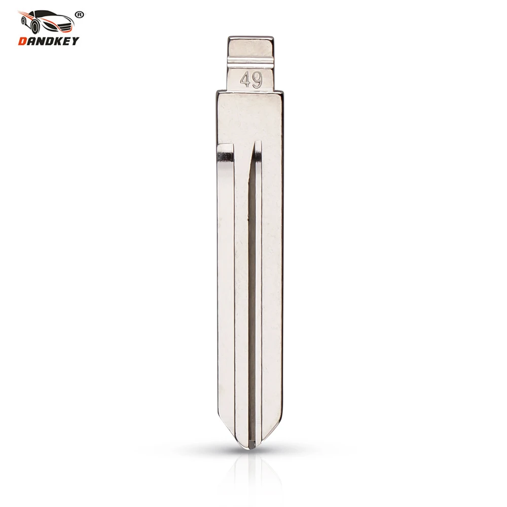 

Dandkey 10Pcs/lot 49# KD Remote Key Blank Blade Metal Flip Blade Type # 49 New For Nissan Folding Key