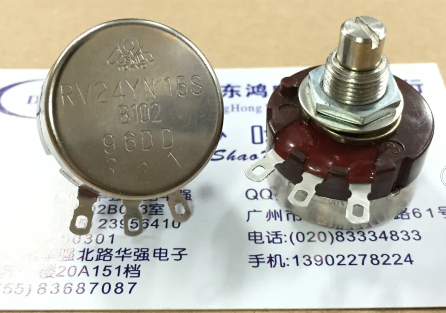 Japan TOCOS potentiometer RV24YN15S B102 single B1K shaft length 15MM round shaft switch