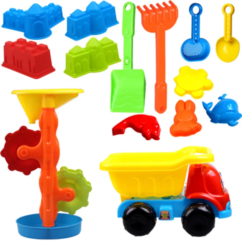 Conjunto de brinquedos de praia ferramenta de jogo de areia ampulheta ferramenta de escavação de areia brinquedo de praia carro pequena pá brinquedo divertido das crianças brinquedo ao ar livre melhor presente