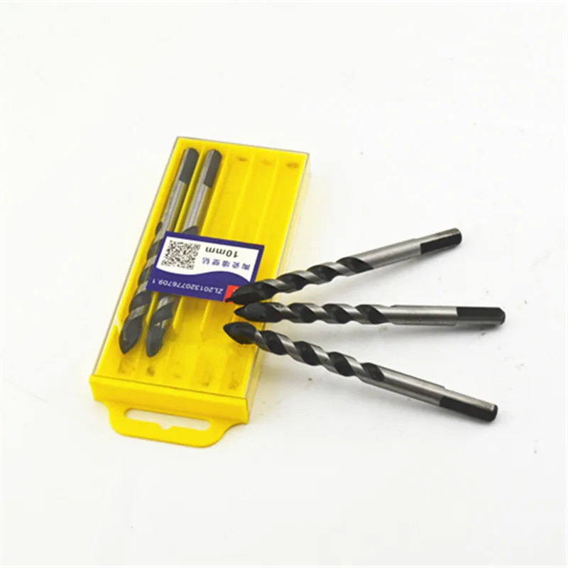 

Lengthened Drywall Tungsten Carbide Drill Bits Set for Ceramic Tile Marble Mirror Glass 6/8/10/12mm