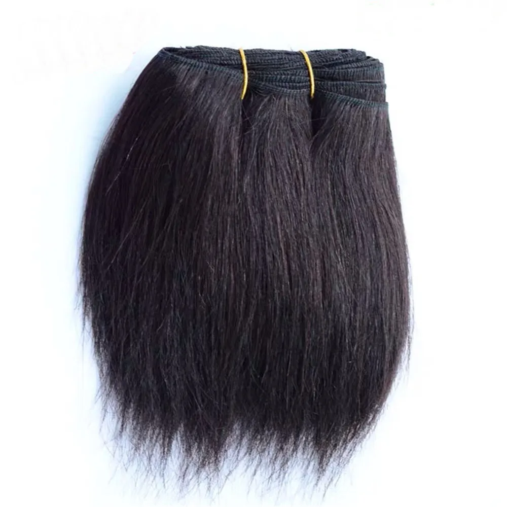 Wool Hair Extensions 18cm Khaki Pink Black Straight Wool Hair Pieces for All Dolls DIY Wigs Hair Wefts Doll Accessories