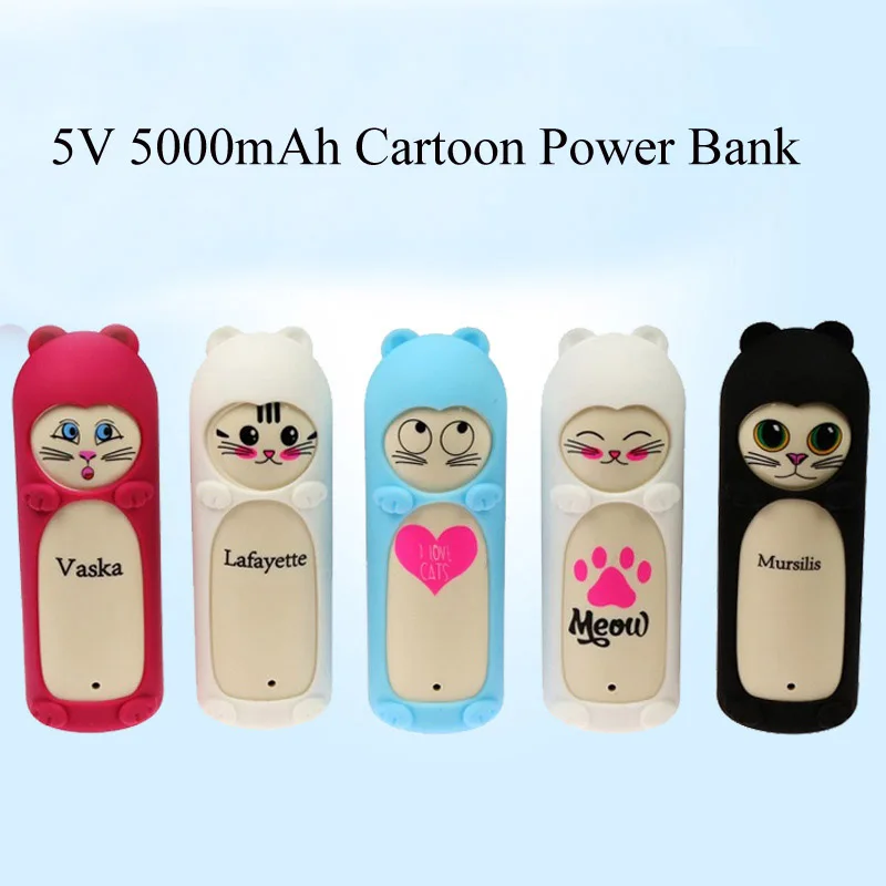 Soravess Cartoon Shape 5v Rechargeable Battery Power bank 500mAH Li-ion Ion Lithium Portable Kawaii Gift Batteries For Cellphone