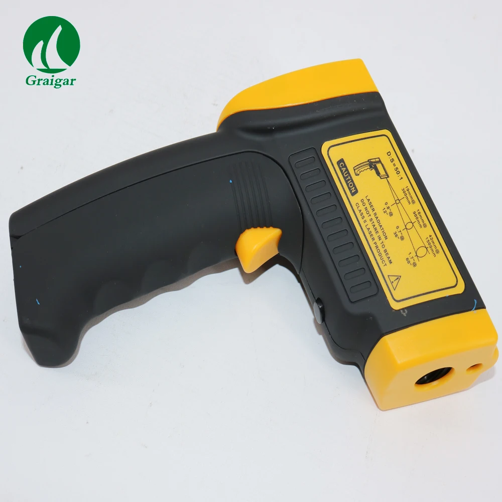 Smart Sensor Handheld Digital Infrared Thermometer AR872D+ High Temperature IR Laser Infrared Thermometer