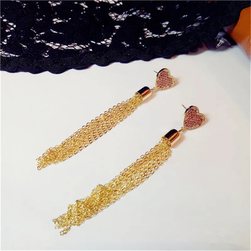 

Серьги-капельки из стерлингового серебра S925 для женщин, винтажные длинные кисточки, 18 К, темперамент, свадебный банкет, ювелирные украшения