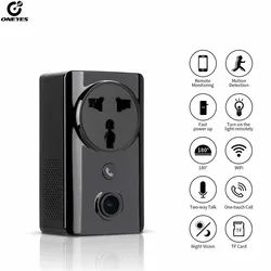 Câmera de vigilância doméstica ip 1080p, wi-fi, com carregador, chamada com um toque, visão noturna, detecção de movimento, câmera ip wi-fi