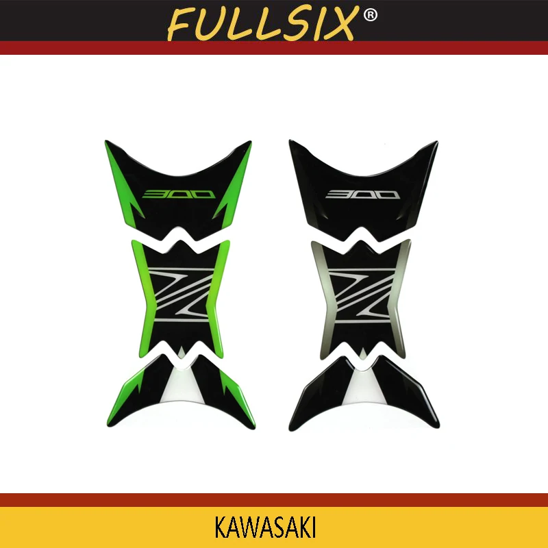 

Motorcycle Accessories 3D Sticker Gas Fuel Tank Decal Protector Carbon Pad for KAWASAKI Z300