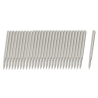 

30 Pcs 3mm Shank 2mm Tapered Tip Diamond Bits Burs Grinding Tool