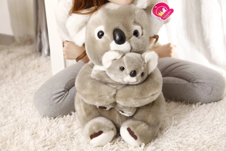 

stuffed animal 40 cm koala bear hugged baby koala plush toy soft doll gift w2407