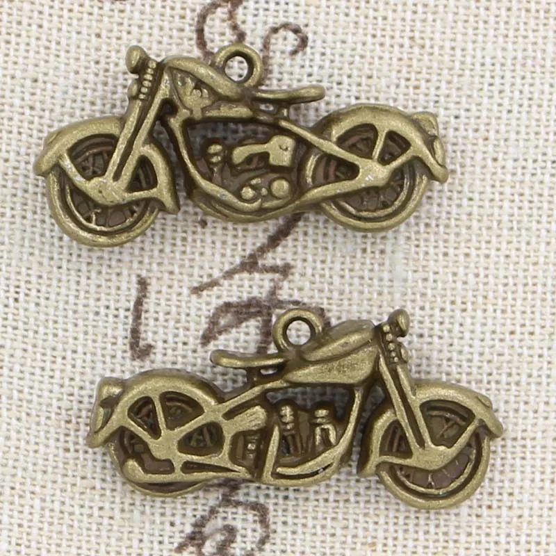 2pcs Charms Motorcycle Motorcross 34x16mm Antique Making Pendant fit,Vintage Tibetan Bronze Silver color,DIY Handmade Jewelry