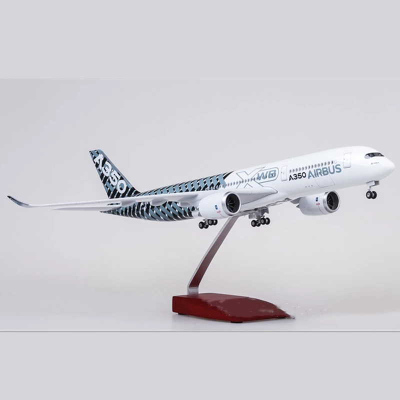 47CM Airplane Airbus A350 Prototype Aircraft Airline Plane Model With Wheel Diecast Plastic Resin Plane For Collection