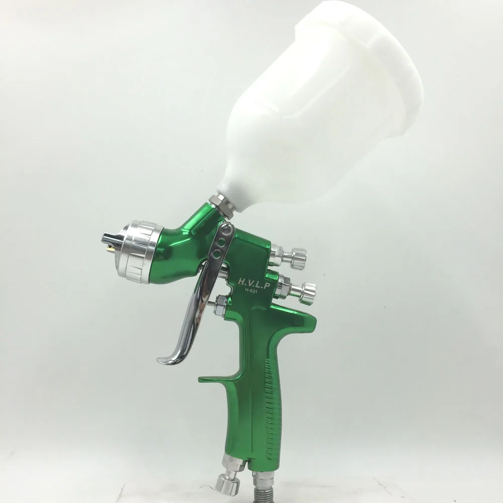 

SAT1164 HVLP Gravity Feed Spray Gun 1.3mm 1.4mm Nozzle Pneumatic Spray Gun For Car Face Paint