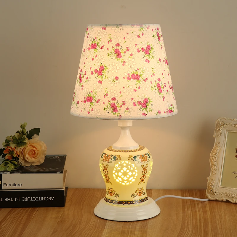 

LED table lamp fashionable bedroom ceramic table lights pupil's table lamp college student eye lamp Feeding night light ya72720