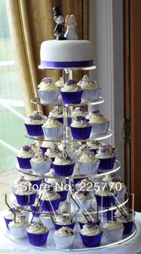 

6 tier round acrylic cupcake stand 6 tier round perspex cupcake stand, 6 tier square plexiglass cupcake stand