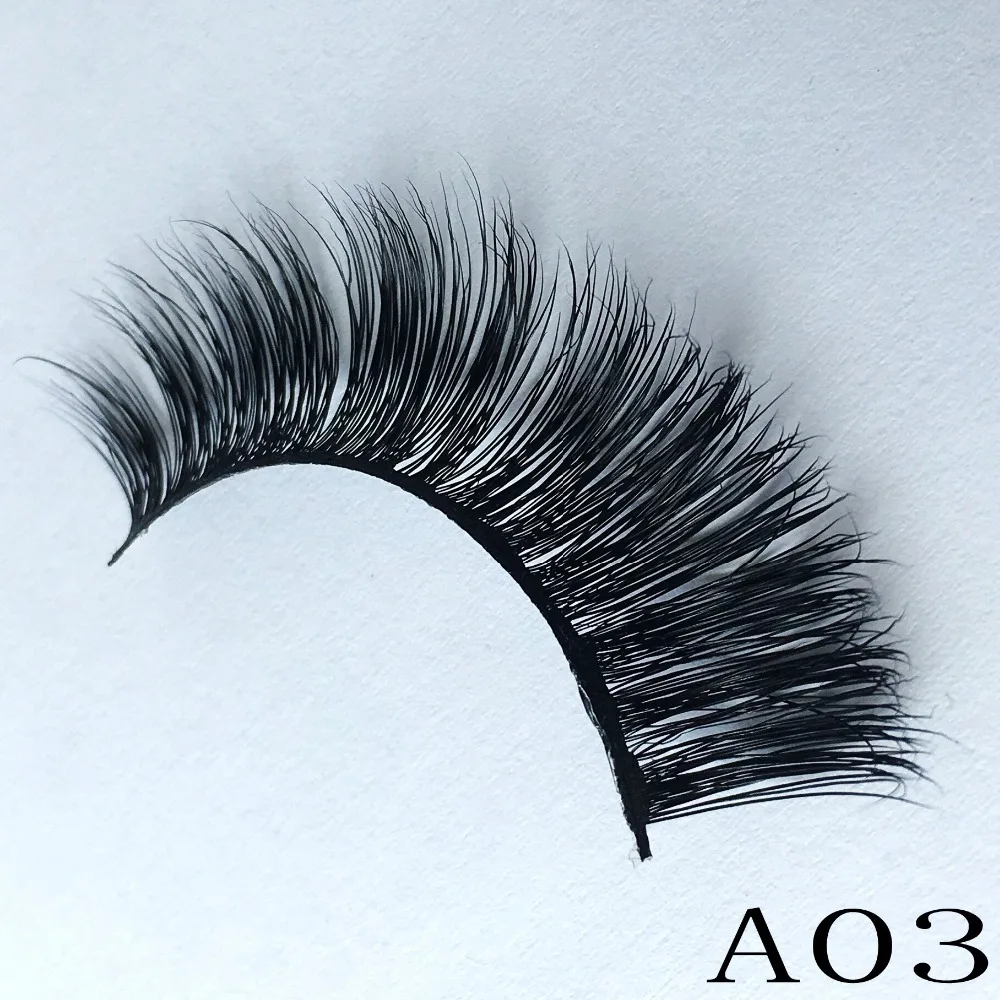 In De VS 200 Paar Nerts Wimpers Wimpers Zachte Lange Cosplay 3d Faux Mink Wimpers Pluizige Natuurlijke Make-Up Make-Up Schoonheid Wimpers