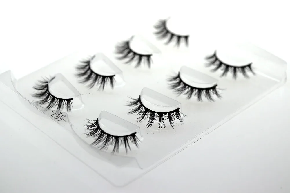 HBZGTLAD Sexy 100% Handmade 3D mink hair Beauty Thick Long False Mink Eyelashes Fake Eye Lashes Eyelash High Quality 07