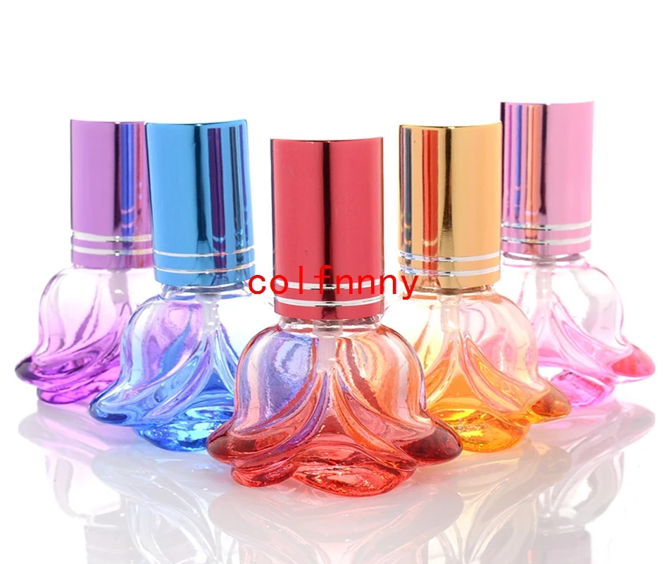 300pcs/lot Fast Shipping 10ML Clear Glass Spray Bottle Portable Perfume Atomizer Mini Sample Tube Bottle Glass Vials